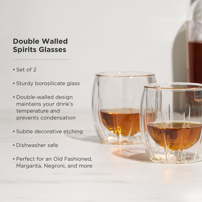 Double-Walled Spirits Glasses Set of 2