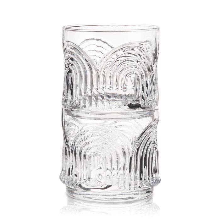 Beau Crystal Lowball Tumblers, Set of 2