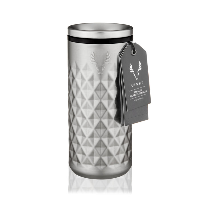 Paragon Stainless Steel Highball Tumbler in Platinum