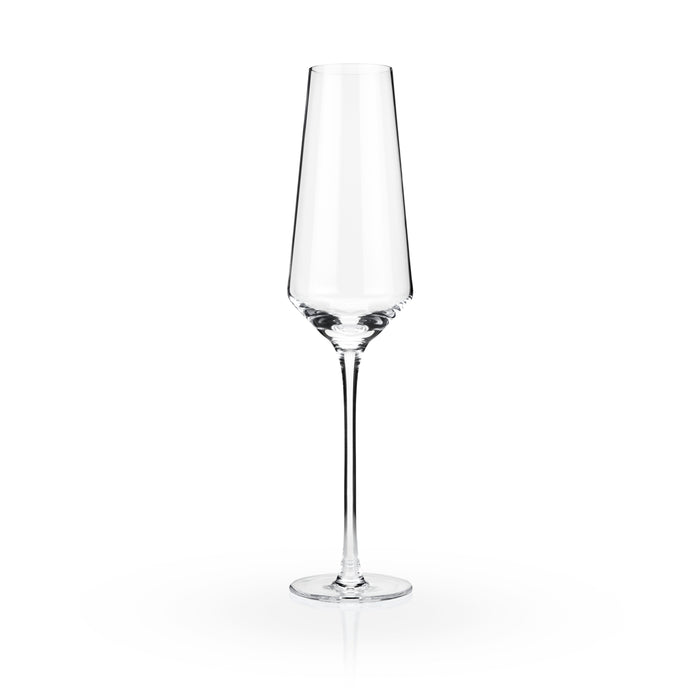 Raye Angled Crystal Champagne Flutes Set of 2