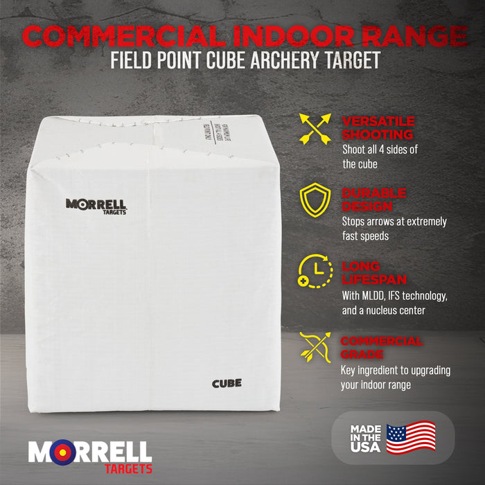 Morrell Targets 24 Inch Commercial Indoor Range Field Point Cube Archery Target