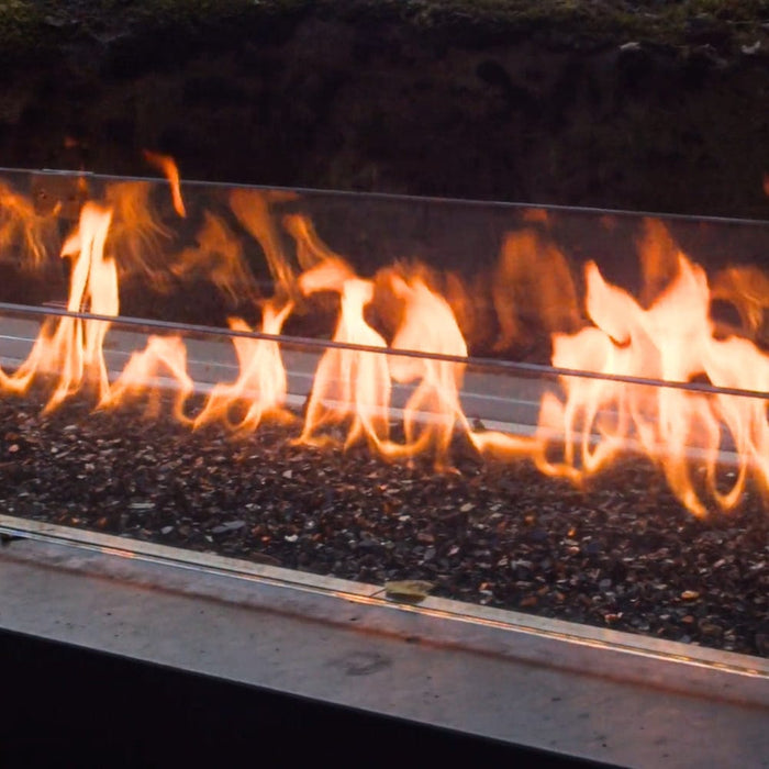 Fire Garden 132-Inch Linear Powder-Coated Steel Natural Gas Fire Pit (94900467)