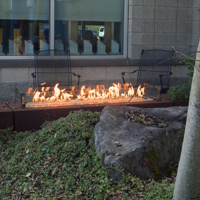 Fire Garden 132-Inch Linear Powder-Coated Steel Natural Gas Fire Pit (94900467)