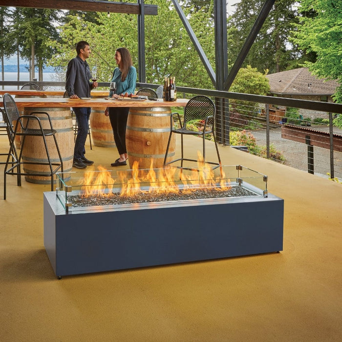 Fire Garden 72-Inch Rectangular Powder-Coated Steel Natural Gas Fire Pit (94900449)