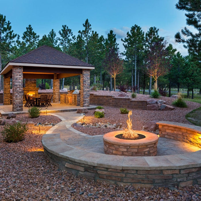 Fire Garden Voracious Fire 22-Inch Round/Square Natural Gas Fire Pit Burner (94900343)