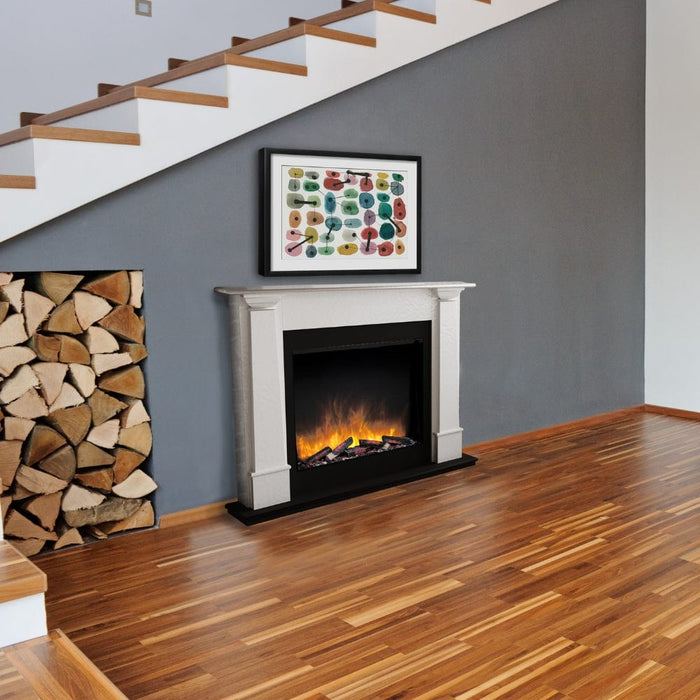 Flamerite Europa Suite 54-Inch Free Standing Electric Fireplace (FLR-FP-SUITE-EUROPA-WHITE)