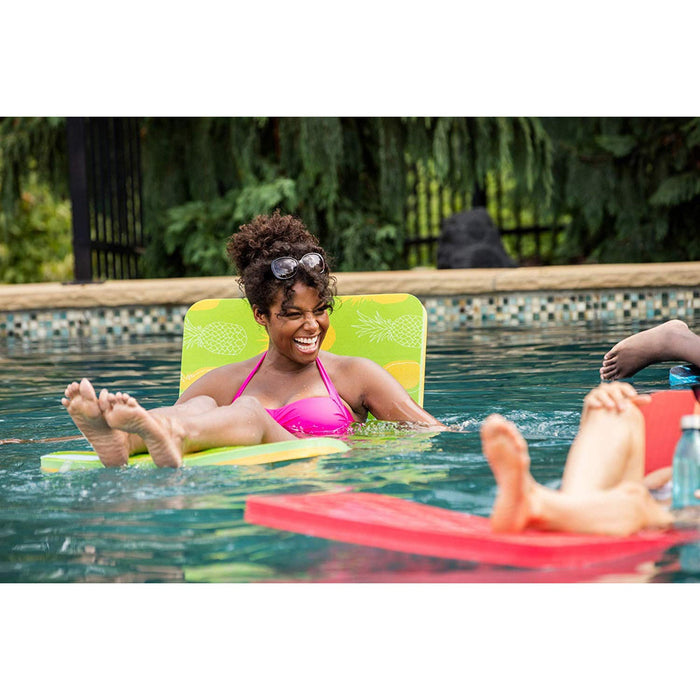 Floatation iQ Personal Floating Oasis 72 Inch Water Lake Pool Foam Float Lounger