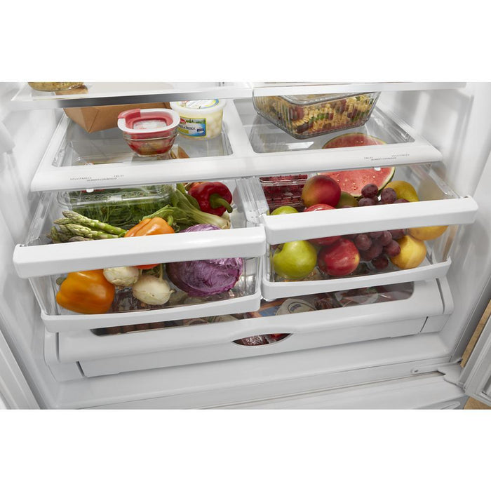 Whirlpool WRFF5333PW 33-Inch Wide French Door Refrigerator - 22 Cu. Ft.