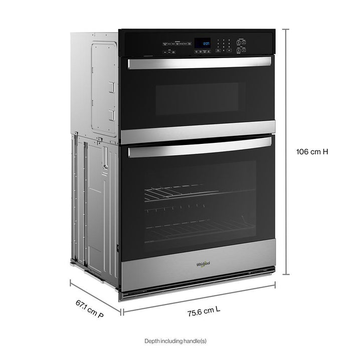 Whirlpool WOEC3030LS 6.4 Total Cu. Ft. Combo Self-Cleaning Wall Oven