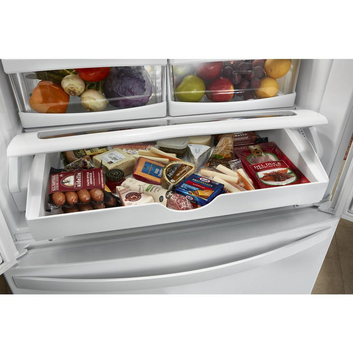 Whirlpool WRFF5333PW 33-Inch Wide French Door Refrigerator - 22 Cu. Ft.