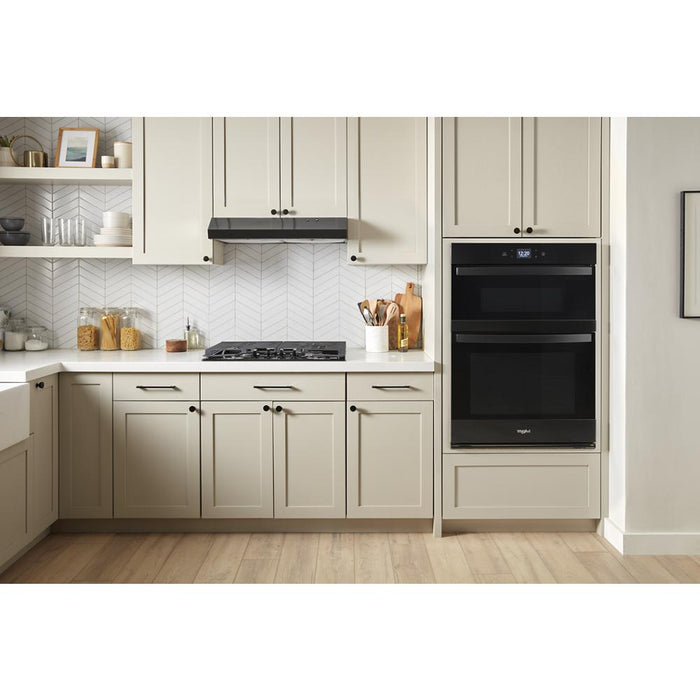 Whirlpool WOEC5030LB 6.4 Total Cu. Ft. Combo Wall Oven With Air Fry When Connected