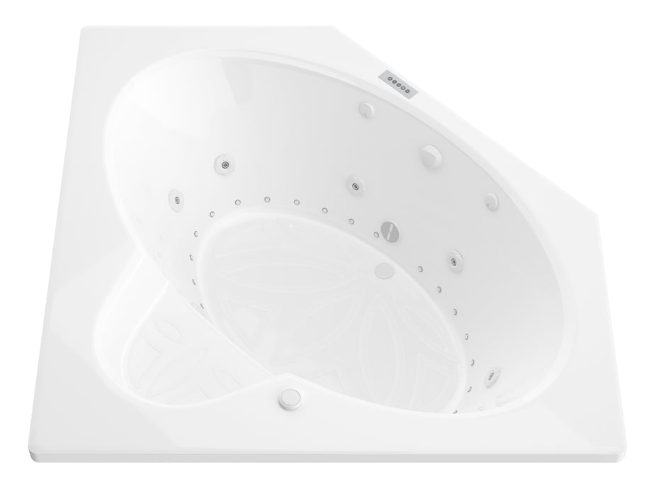 Atlantis Whirlpools Sublime  Deluxe Series 61.625 x 82in. Air and Whirlpool Jetted Bathtub in White