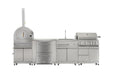 THOR Outdoor Kitchen Package with Propane Gas Grill and Refrigerator, AP-Outdoor-LP-R-6-B