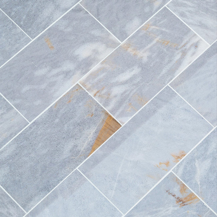 Fume Gray Marble Floor and Wall Tile - Livfloors Collection