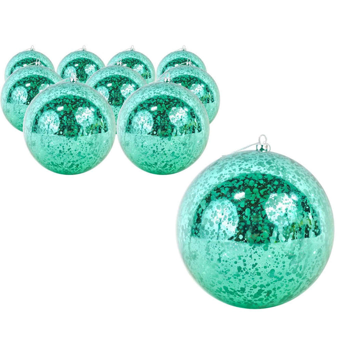 Fuchsia Green Plastic Ball Ornaments