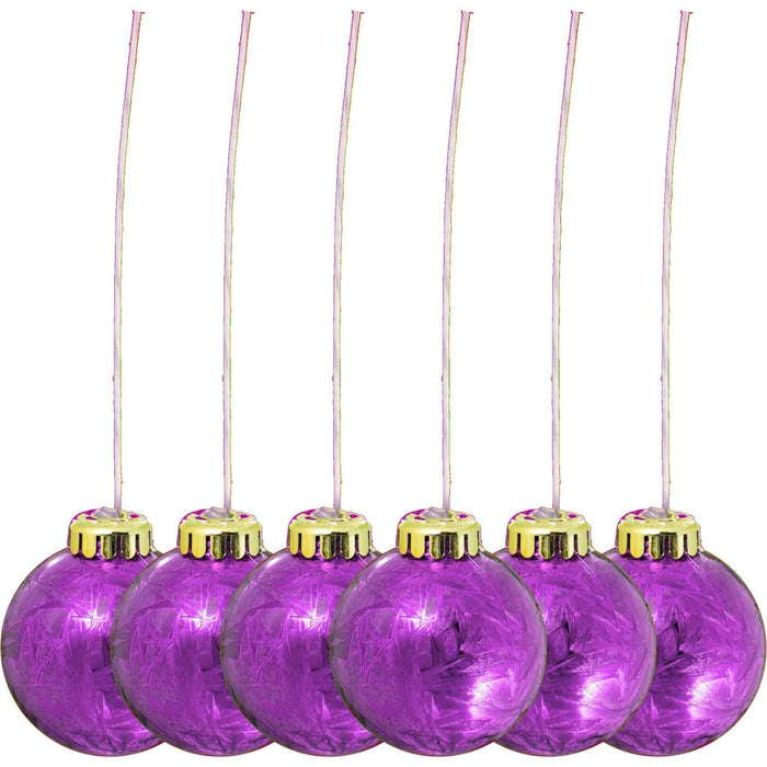 Fuchsia Purple Ball Ornaments