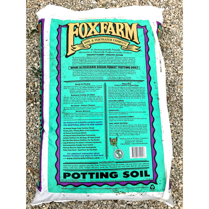 FoxFarm Ocean Forest Organic Garden Potting Soil Mix, 12 Quart Bag (7 Pack)