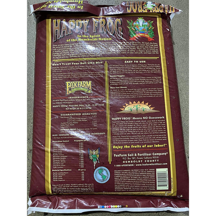 FoxFarm Happy Frog Nutrient and Ocean Forest Garden Potting Soil Mix (2 Pack)