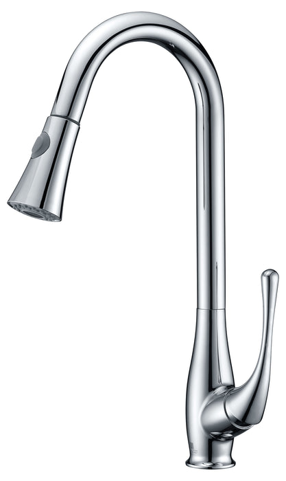 Singer Series Single-Handle Pull-Down Sprayer Kitchen Faucet in Polished Chrome