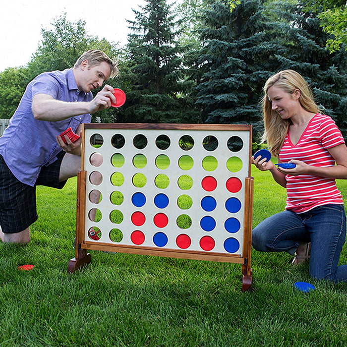 YardGames 3 x 2 Feet Giant 4 In a Row Yard & Backyard Multiplayer Outdoor Game