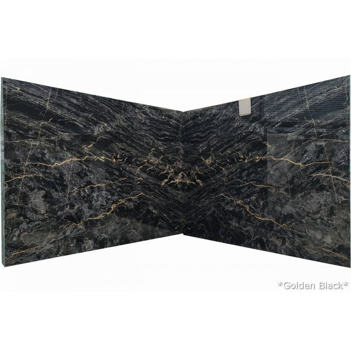 Golden Black Bookmatching Marble Slabs Polished - Livfloors Collection