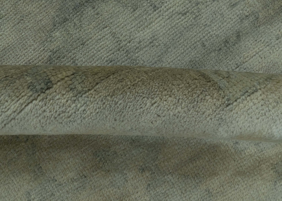 Gray And Beige Traditional Oushak Design 5.8x8.6 Hand Knotted Wool Area Rug