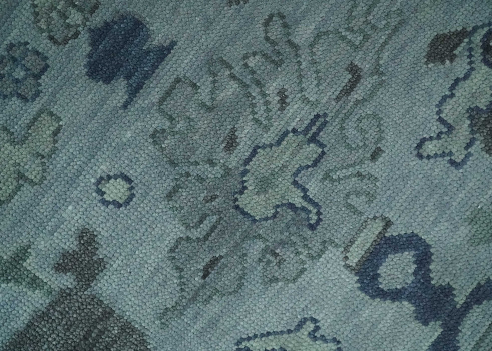Gray and Charcoal Antique look Hand knotted Traditional Oushak wool Area Rug