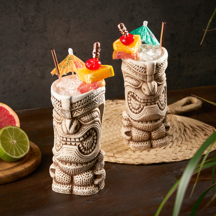 Pacific High Tide Tiki Mugs Set of 2