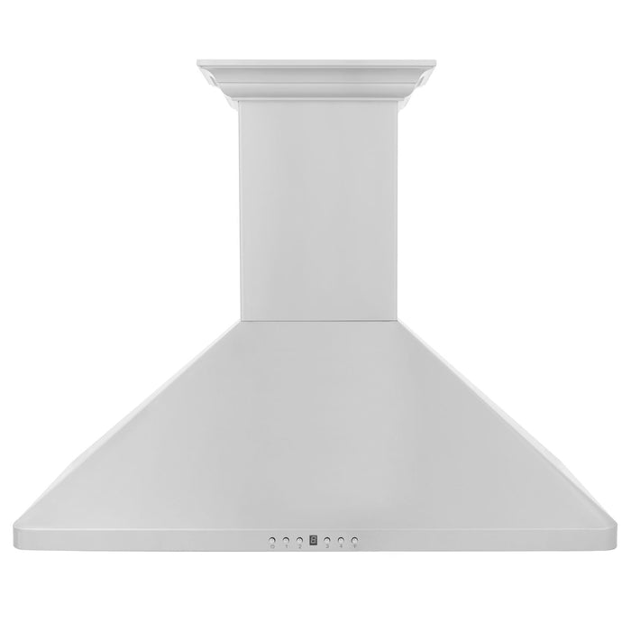 ZLINE 36 in. Wall Mount Range Hood in Stainless Steel with Built-in CrownSound™ Bluetooth Speakers, KF1CRN-BT-36