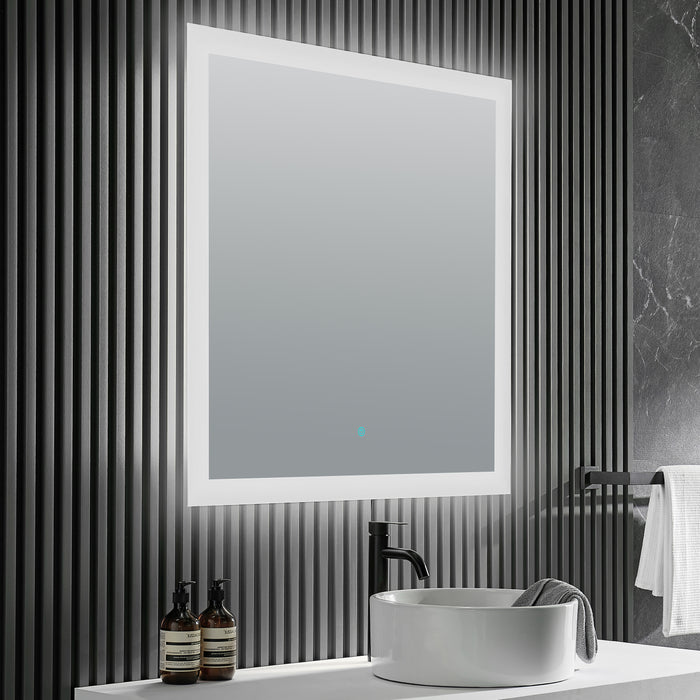 Volta 36 in. x 36 in. Frameless LED Bathroom Mirror