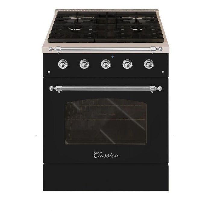 Hallman CLASSICO 30" 4.2 Cu.Ft. 4 Burner Freestanding All Gas Range and Gas Oven - HCLRG30