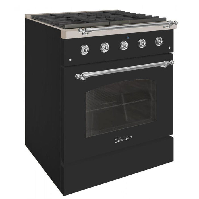 Hallman CLASSICO 30" 4.2 Cu.Ft. 4 Burner Freestanding All Gas Range and Gas Oven - HCLRG30