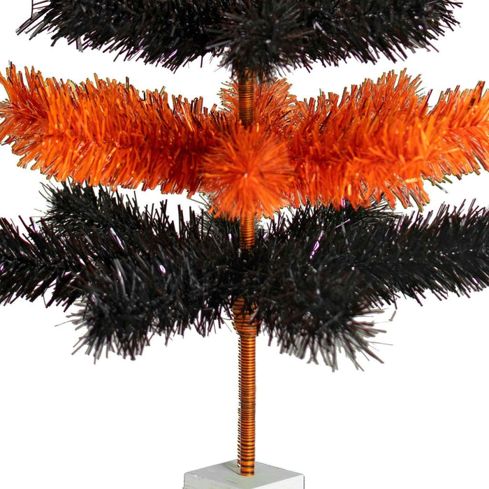 Halloween Layered Tinsel Christmas Tree