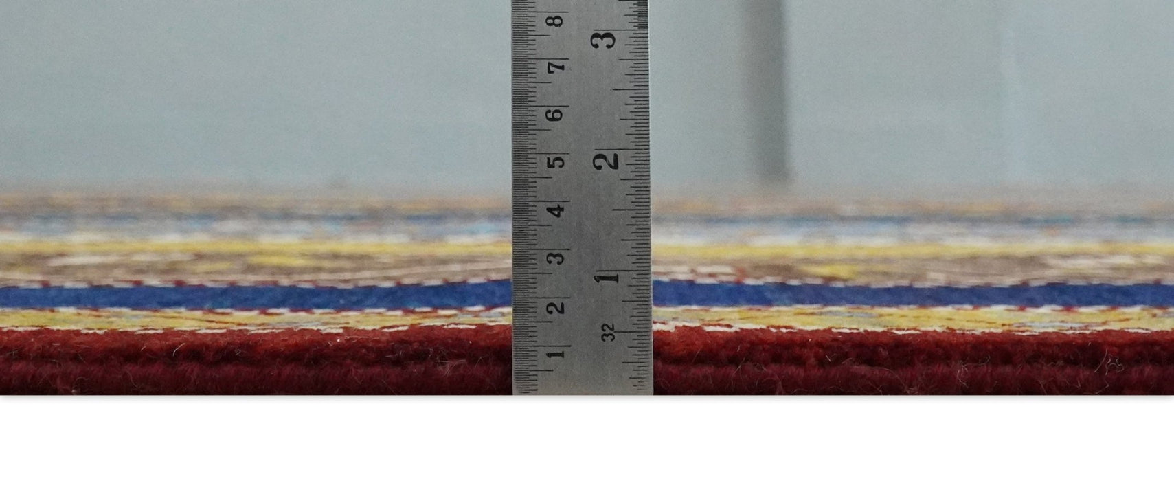 Hand Knotted 4x6 Multicolor Striped Wool Southwestern Lori Gabbeh Rug