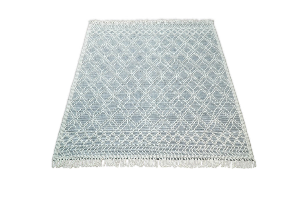 Hand Made Woolen Chunky and Soft White Wool Area Rug | CAL3