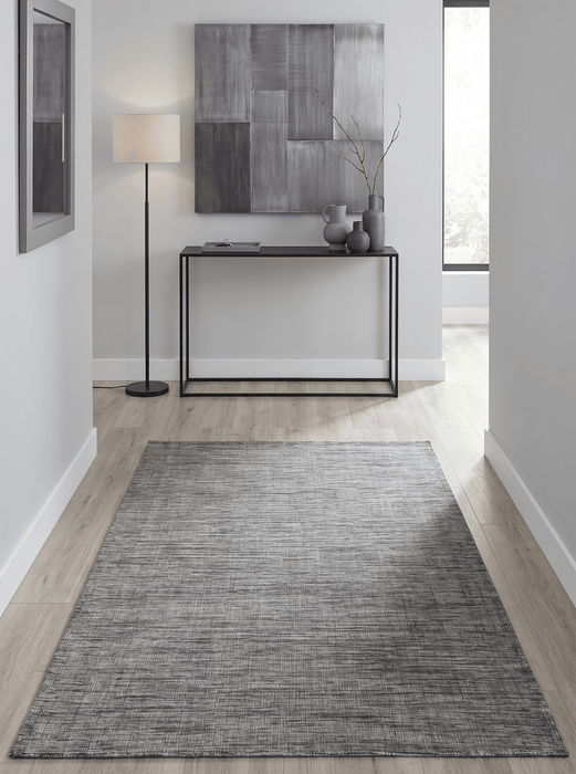 Hand Woven Gray Modern Style Wool Area Rug