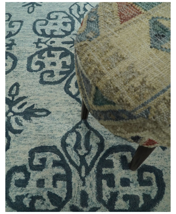 5x8 and 8x11 Hand-tufted Contemporary 100% Wool Modern Area Rug | TRD6375