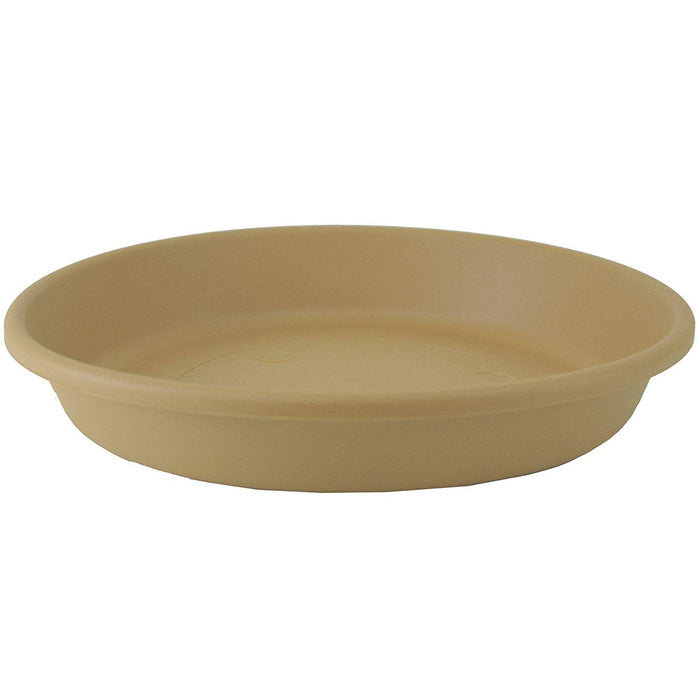 The HC Companies 21 Inch Planter Saucer for Classic Pots, Sandstone, 4 Pack