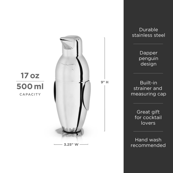 Irving Stainless Steel Penguin Cocktail Shaker