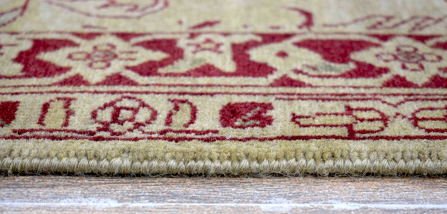Fine Knots 10x14 Handmade Area Rug made with Hand-spun Wool