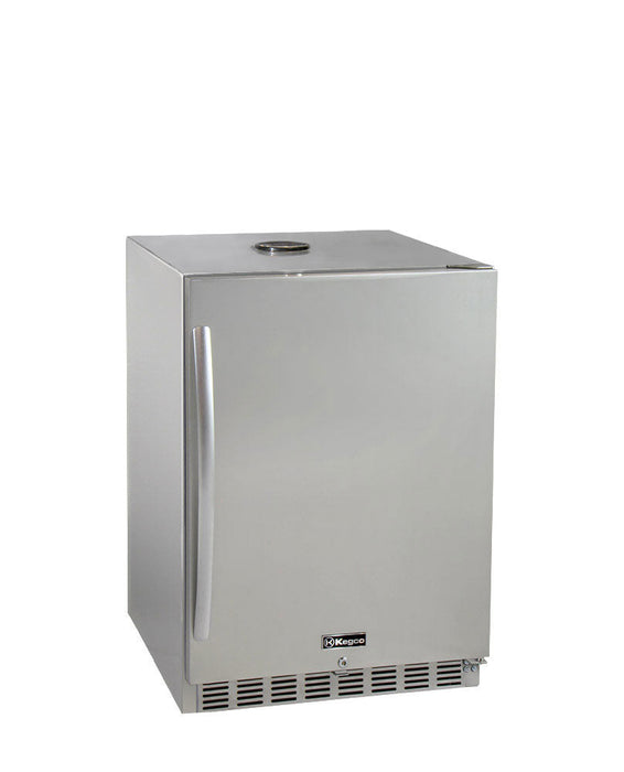 24" Wide All Stainless Steel Commercial Built-In Outdoor Refrigerator - Right Hinge