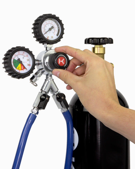 Premium Commercial Grade Double Gauge Two Product Nitrogen Regulator