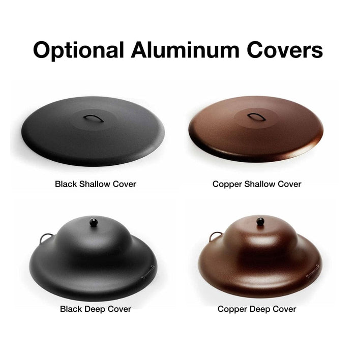 HPC Round Bowl Gas Fire Pit Insert with Hi/Lo Electronic Ignition and Standard Burner