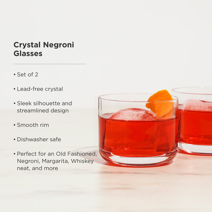 Raye Crystal Negroni Glasses