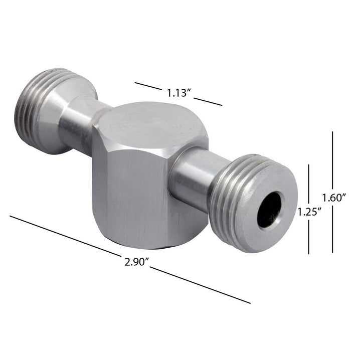 Two Product Beer Elbow Fitting - Low Profile Out