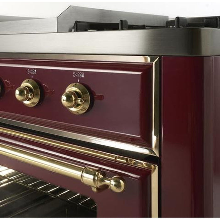 ILVE 30" Majestic II Series Gas Burner and Electric Oven Range with 5 Sealed Burners (UM30DNE3)