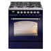 ILVE 30" Nostalgie II Series Freestanding Single Oven Dual Fuel Range with 5 Sealed Burners