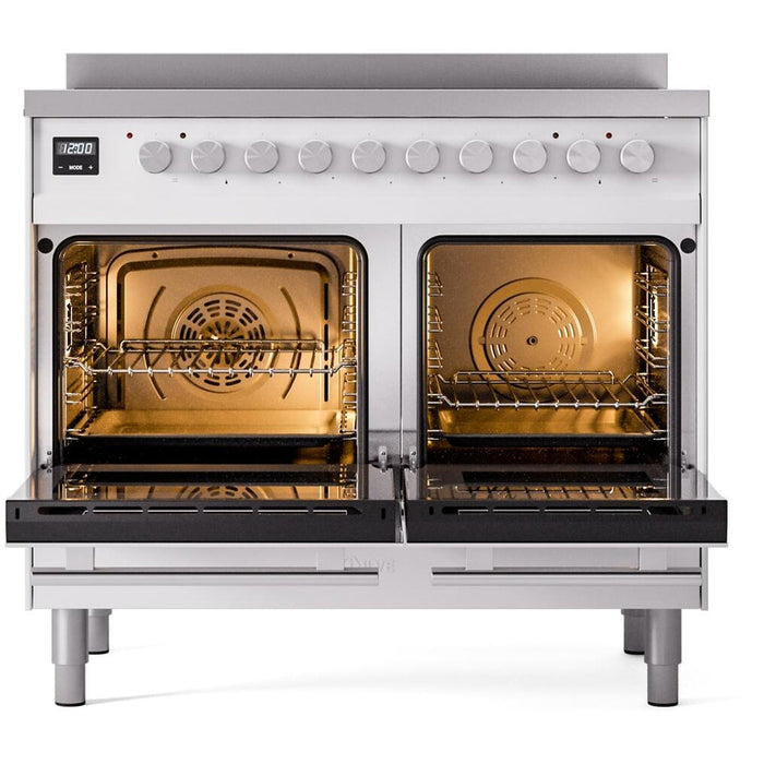 ILVE 40" Professional Plus II Induction Range with 6 Elements, Triple Glass Door - UPDI406WMP