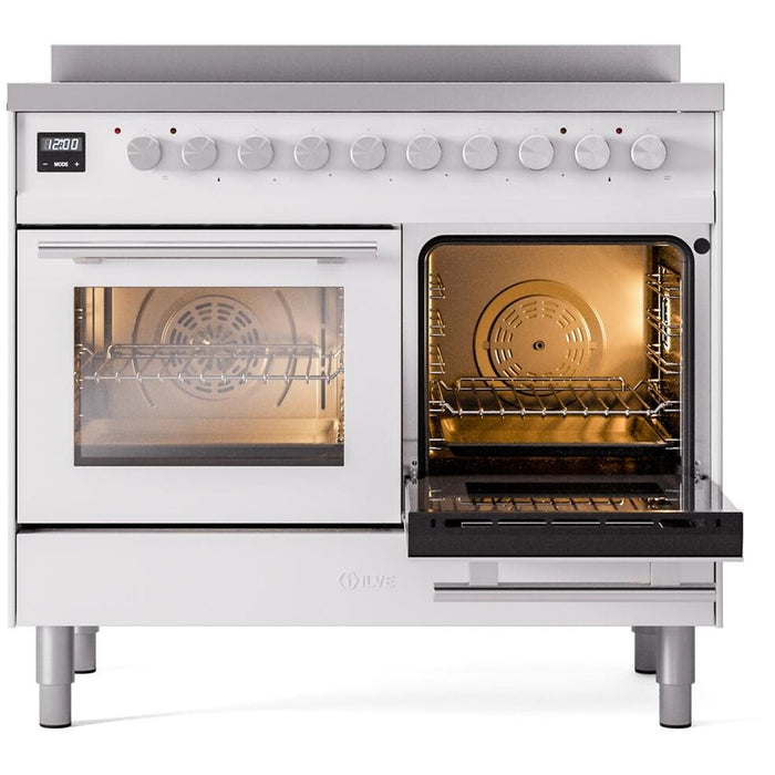 ILVE 40" Professional Plus II Induction Range with 6 Elements, Triple Glass Door - UPDI406WMP