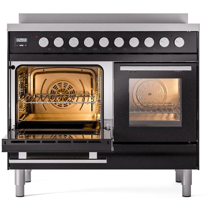 ILVE 40" Professional Plus II Induction Range with 6 Elements, Triple Glass Door - UPDI406WMP